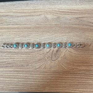 Silver and Turquoise Bracelet